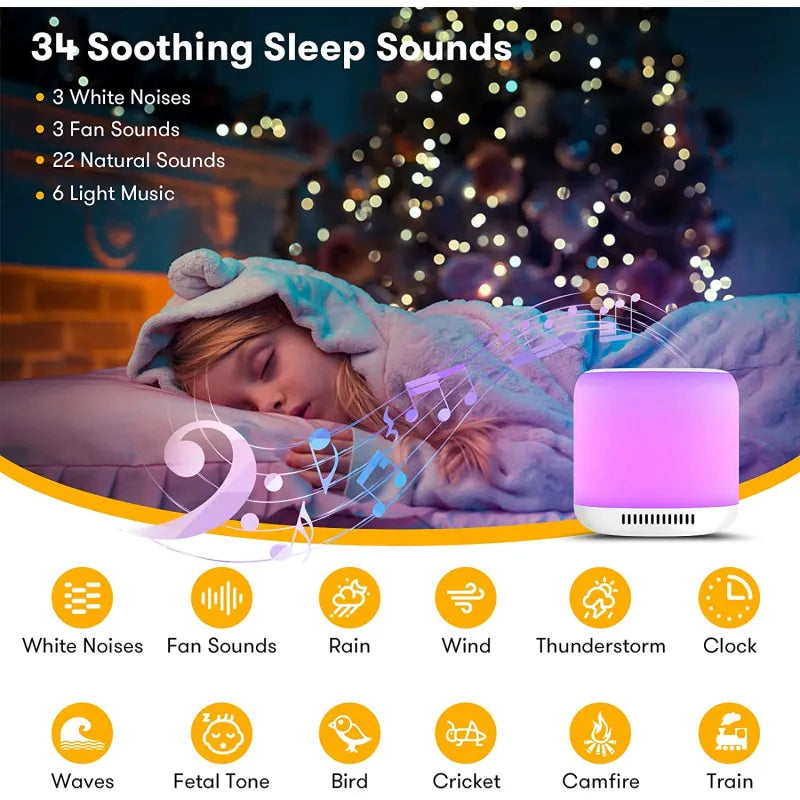 Nachtlicht für Kinderzimmer – Musikalische Babylampe