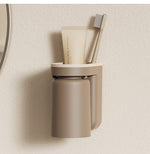 Wandmontage für Zahnbürste und Becher – 2-in-1, bohrfreier Stauraum