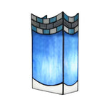 Elegante Tiffany-Wandlampe mit Buntglas-Schirm für Innenräume