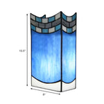 Elegante Tiffany-Wandlampe mit Buntglas-Schirm für Innenräume
