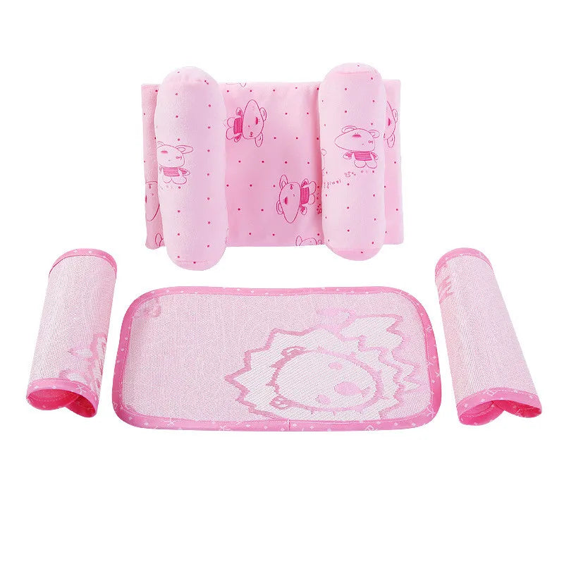Set mit Schlaflagerungskissen für Babys – Atmungsaktives Anti-Roll-Kissen