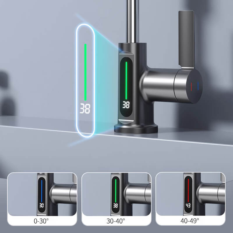 AquaSmart Digital Faucet Control | Precise Temperature Monitoring for Your Home