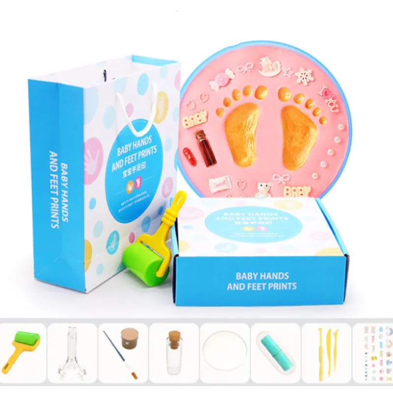 Set zur Erstellung von Baby Hand- und Fußabdrücken aus Ton – DIY Erinnerung