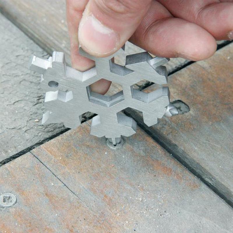 Multifunktionales Schneeflockenwerkzeugset für Abenteuer