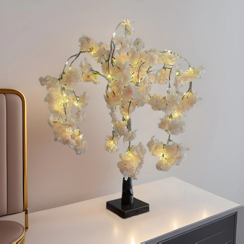 Lichtzauberbaum mit Roten Vögeln – Flexibler LED Dekorationsbaum