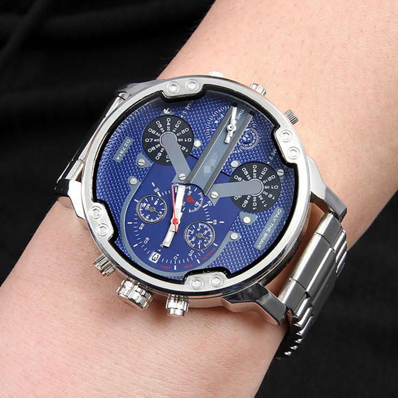 Elegante Quarzchronographuhr aus Edelstahl