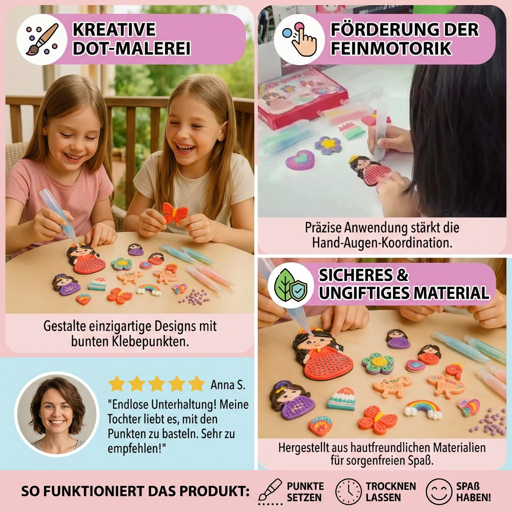Perlenmalerei Set für Kinder – Kreatives DIY Bastelprojekt