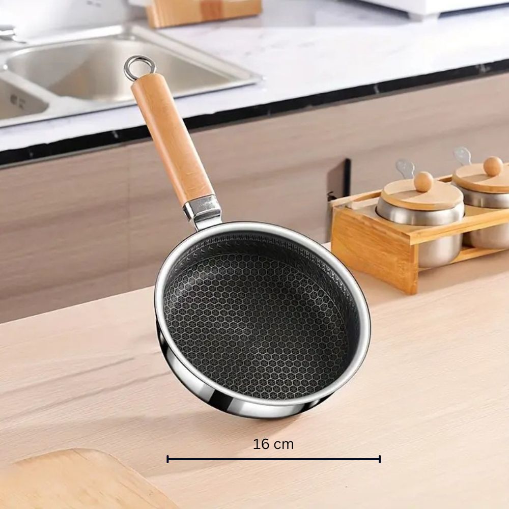 Edelstahlpfanne mit Ergonomischem Griff für Perfektes Kochen