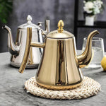 Elegante Teekanne aus Edelstahl mit herausnehmbarem Sieb – 1L, 1.5L, 2L