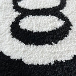 Runde Fußmatte mit 8-Ball-Motiv – Rutschfester Teppich für Ihr Zuhause