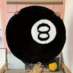Runde Fußmatte mit 8-Ball-Motiv – Rutschfester Teppich für Ihr Zuhause