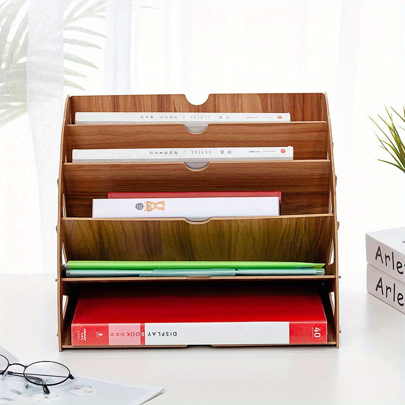Holz Schreibtisch Organizer mit 5 Fächern – Ventilator Design MDF