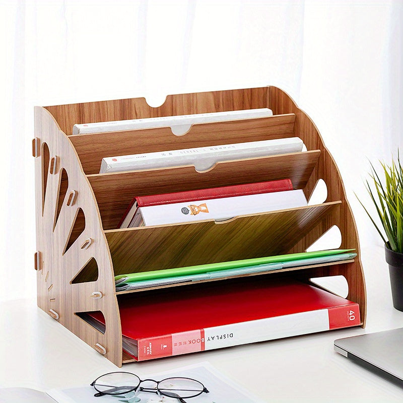 Holz Schreibtisch Organizer mit 5 Fächern – Ventilator Design MDF