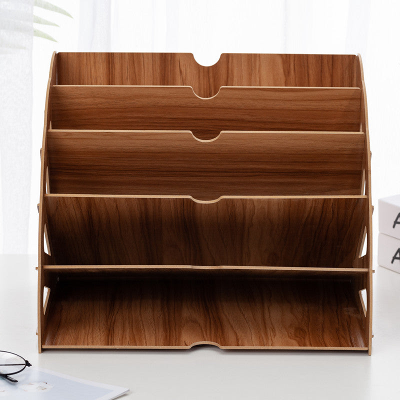 Holz Schreibtisch Organizer mit 5 Fächern – Ventilator Design MDF