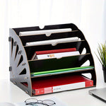 Holz Schreibtisch Organizer mit 5 Fächern – Ventilator Design MDF