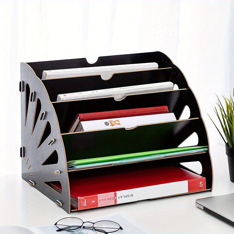 Holz Schreibtisch Organizer mit 5 Fächern – Ventilator Design MDF