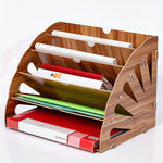 Holz Schreibtisch Organizer mit 5 Fächern – Ventilator Design MDF