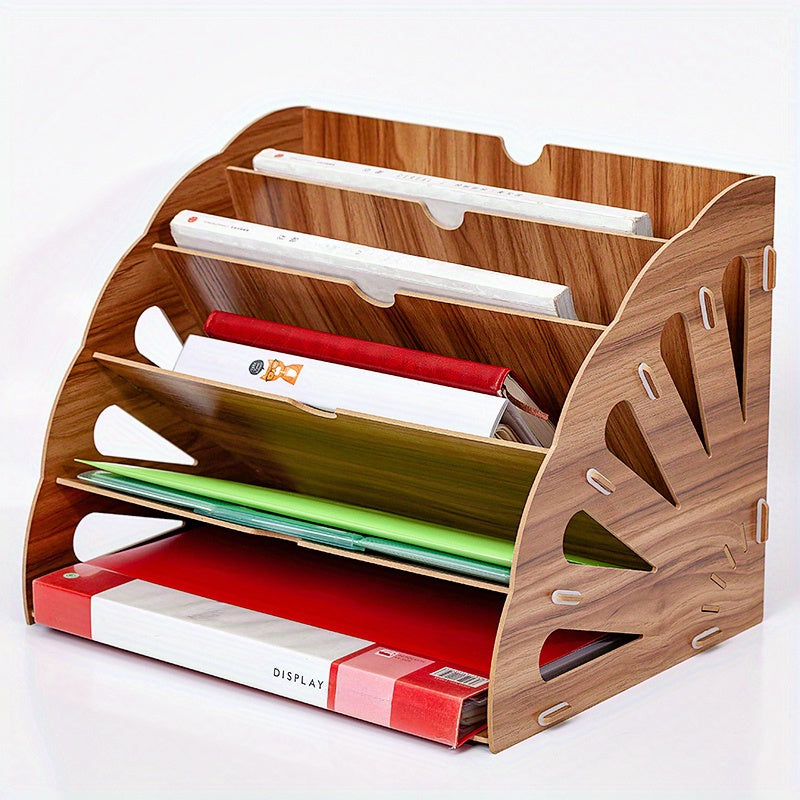 Holz Schreibtisch Organizer mit 5 Fächern – Ventilator Design MDF