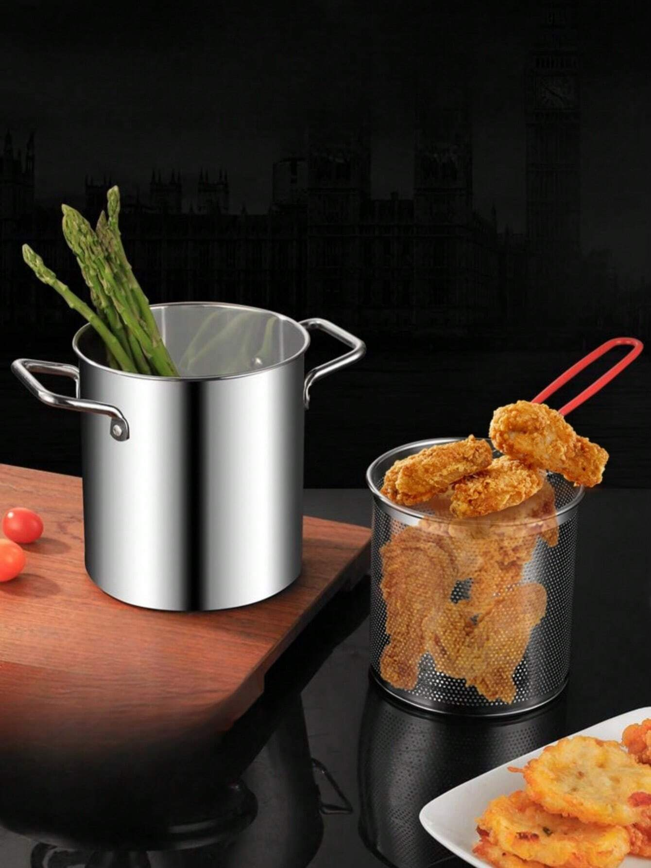 Edelstahl-Fritteuse für gesunde, knusprige Gerichte