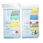 Set mit weichen Wasch- und Spucktüchern aus Baumwolle für Babys
