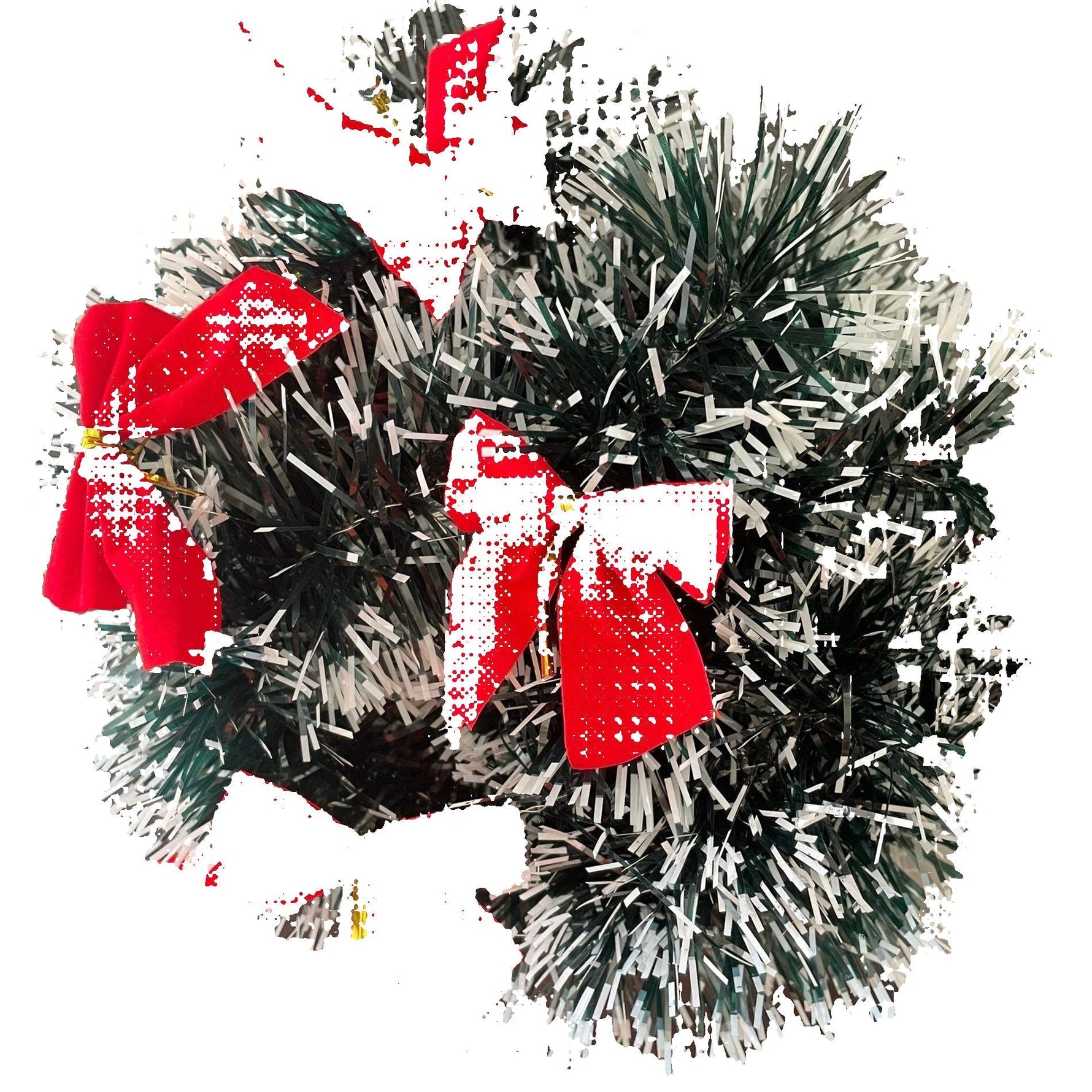 LumaTinsel LED Weihnachtsgirlande – 2er Set kabellose Lichterkette mit warmem Licht