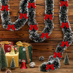 LumaTinsel LED Weihnachtsgirlande – 2er Set kabellose Lichterkette mit warmem Licht