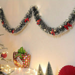 LumaTinsel LED Weihnachtsgirlande – 2er Set kabellose Lichterkette mit warmem Licht