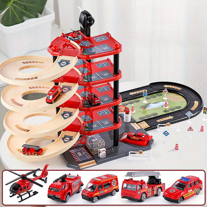 Adventurous Fire Station Garage with Accessories for Creative Kids