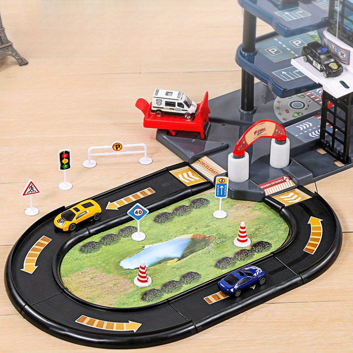 Adventurous Fire Station Garage with Accessories for Creative Kids