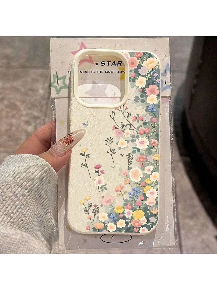Transparente Blumen-Magnet-Hülle für Smartphones