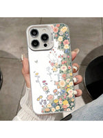 Transparente Blumen-Magnet-Hülle für Smartphones