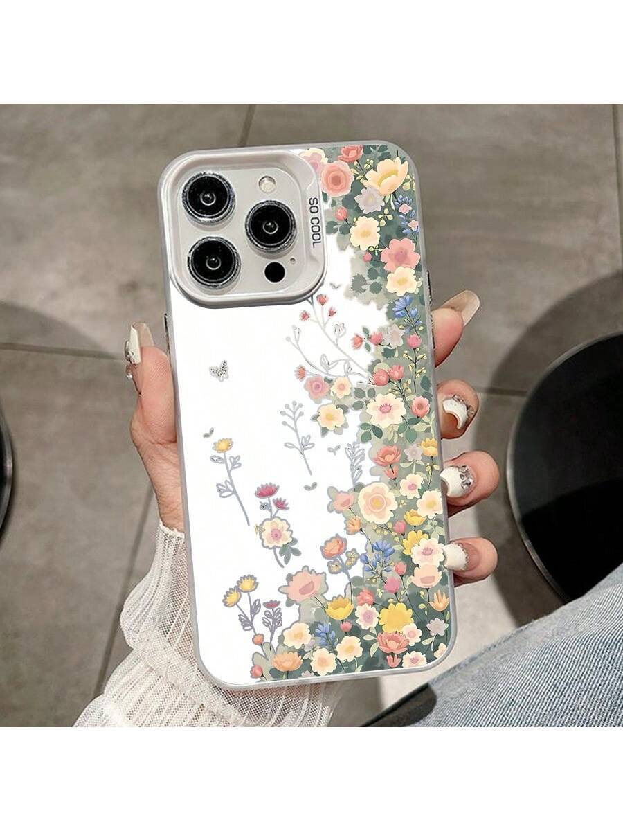 Transparente Blumen-Magnet-Hülle für Smartphones