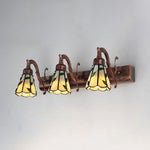 Elegantes 3-Lampen Wandlicht mit Tiffany-Design für Ihr Badezimmer