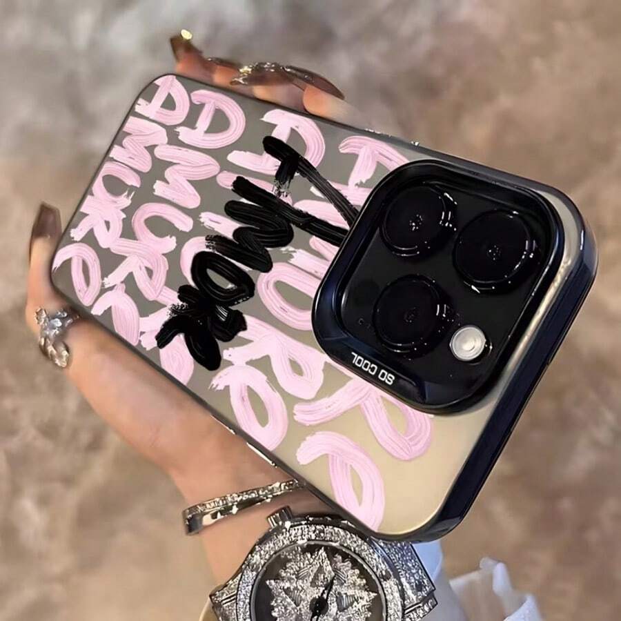 Schwarze TPU Handyhülle mit Ladegerät für iPhone 11–17