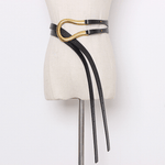 Eleganter U-förmiger Gürtel mit Metall-Schnalle für Damen