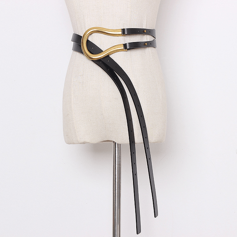 Eleganter U-förmiger Gürtel mit Metall-Schnalle für Damen