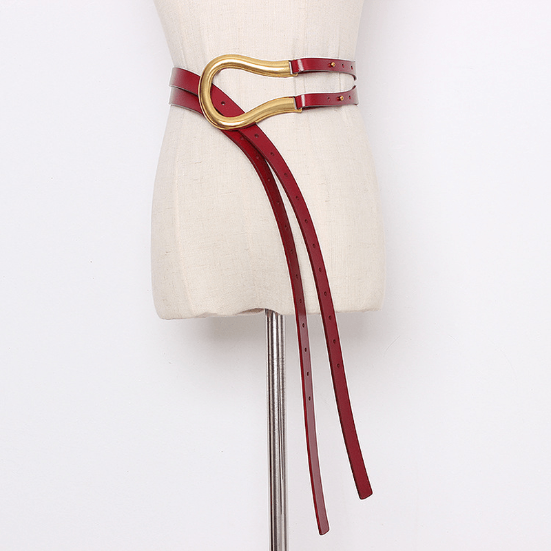 Eleganter U-förmiger Gürtel mit Metall-Schnalle für Damen