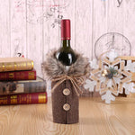 Festive Wine Bottle Cover – Stylish Christmas Decoration