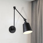 Wandleseleuchte mit 2-Gelenk-Schwenkarm in Schwarz/Weiß – Nordic Design