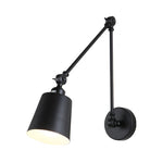Wandleseleuchte mit 2-Gelenk-Schwenkarm in Schwarz/Weiß – Nordic Design