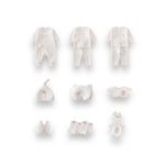 Hochwertiges Baby-Basisset | Elegante Geschenkkiste für Neugeborene | 100% Bio-Baumwolle | Mit Decke, Kleidung & Zubehör | Allergikerfreundlich