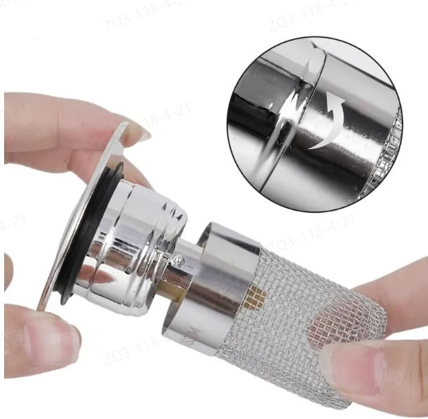 Rostfreier Abflussfilter mit Haarfänger – Effiziente Lösung für Küche und Bad