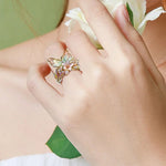 Ring mit Schmetterlingsblüte