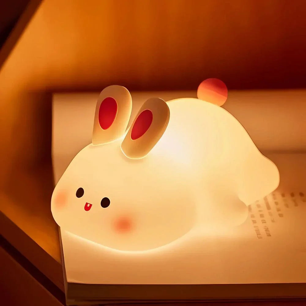 Playful Night Lamp for Children – Rechargeable Silicone Lamp with Colour Change