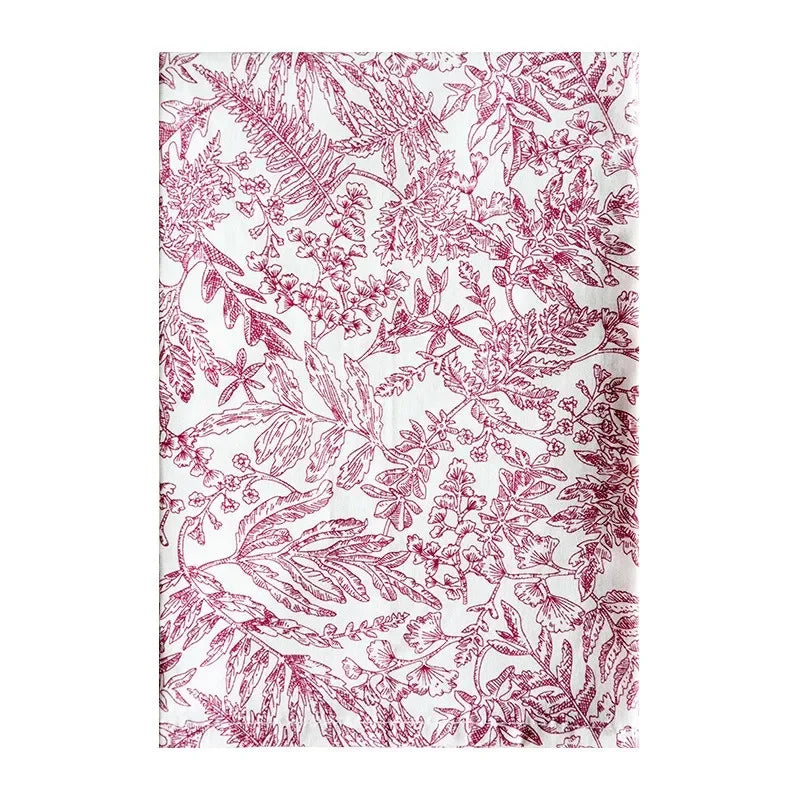 Charmantes 18" Baumwollplatzdeckchen mit Blumenmuster für den Tisch