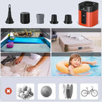 Comfortable Mini Air Pump with 2600 mAh Battery and LED Light