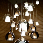 Moderne Pendelleuchte aus Glas - CelestialGlow Licht