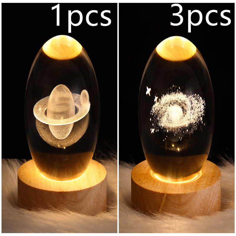 3D Kristalllicht mit LED für eine entspannte Atmosphäre