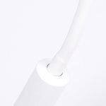Verstellbare Wandlampe im Zylinderdesign aus Silikon und Metall – LED in Schwarz/Weiß