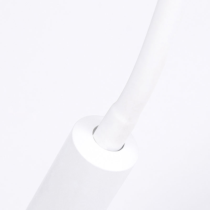 Verstellbare Wandlampe im Zylinderdesign aus Silikon und Metall – LED in Schwarz/Weiß